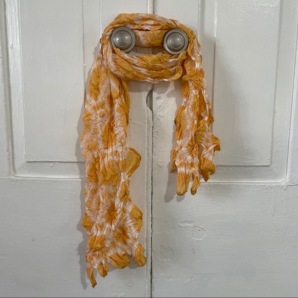 Creamsicle Orange Silk Scarf - Picture 2 of 7